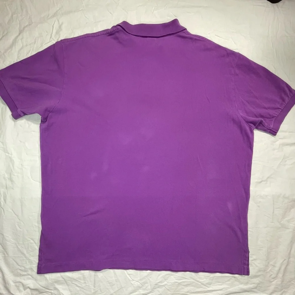 Polo Ralph Lauren Purple Short Sleeve Polo Shirt Men's XL Yellow Pony Logo